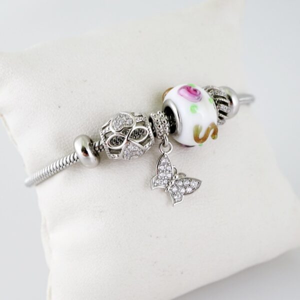 B1437 Bracelet - Pulseras - Zircon Stone - Silver Color