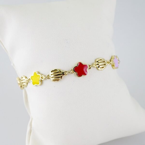 B1438 Bracelet - Pulseras - Plain - 14K Real Color - Multicolor