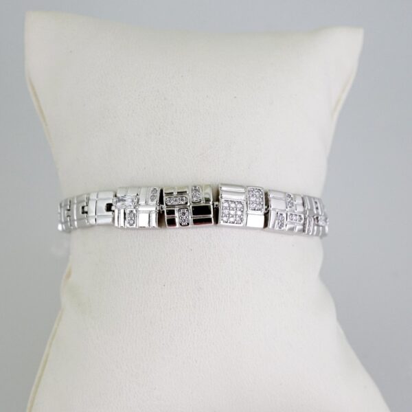 B1631 Bracelet - Pulseras - Zircon Stone - Silver Color
