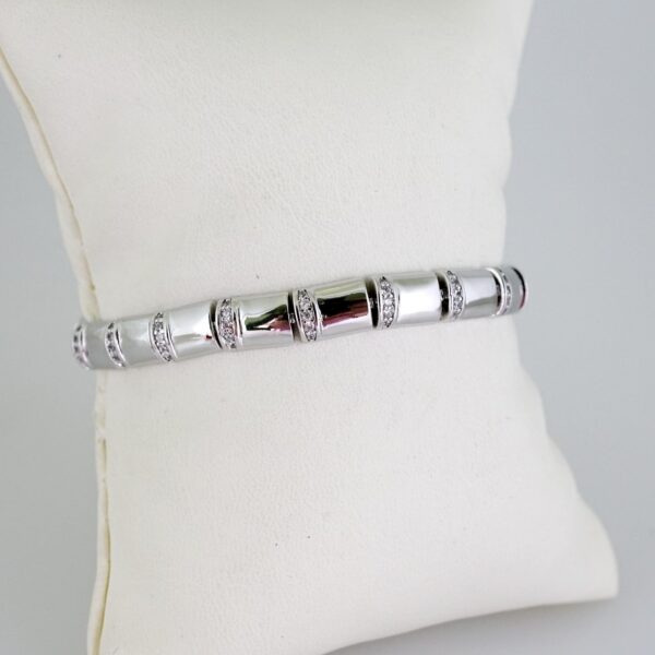B1634 Bracelet - Pulseras - Zircon Stone - Silver Color
