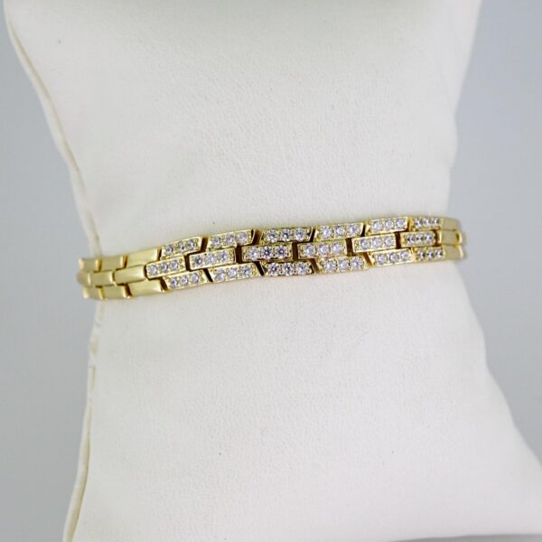 B1641 Bracelet - Pulseras - Zircon Stone - 14K Real Color