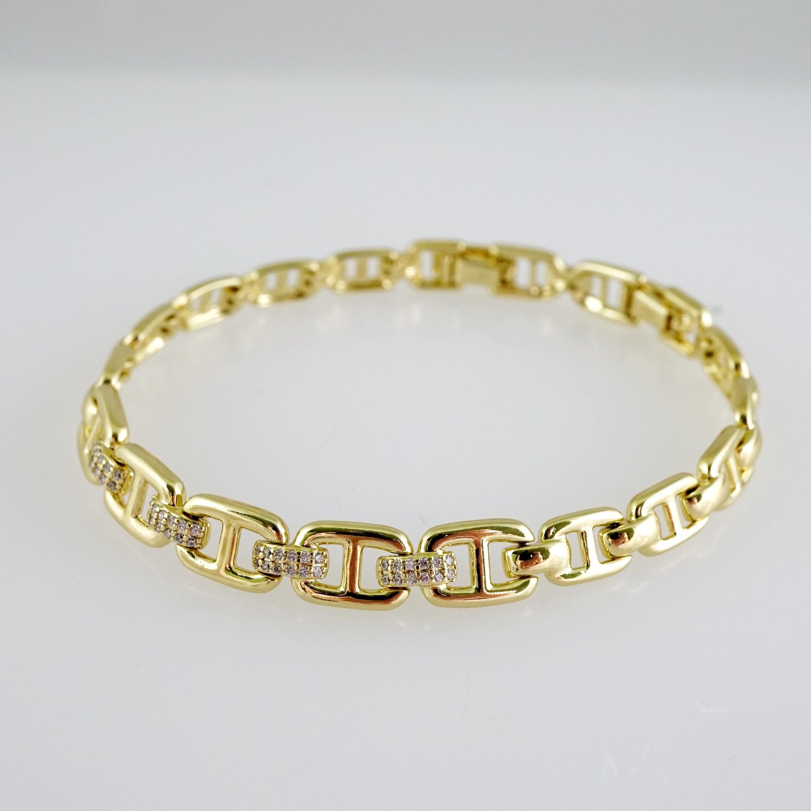 B1643 Bracelet - Pulseras - Zircon Stone - 14K Real Color - Image 2