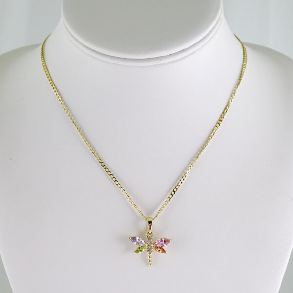 SET1740 Cadenas & Colgantes - Chain - Pendants - Zircon Stone - 14K Real Color - 2mmX50cm