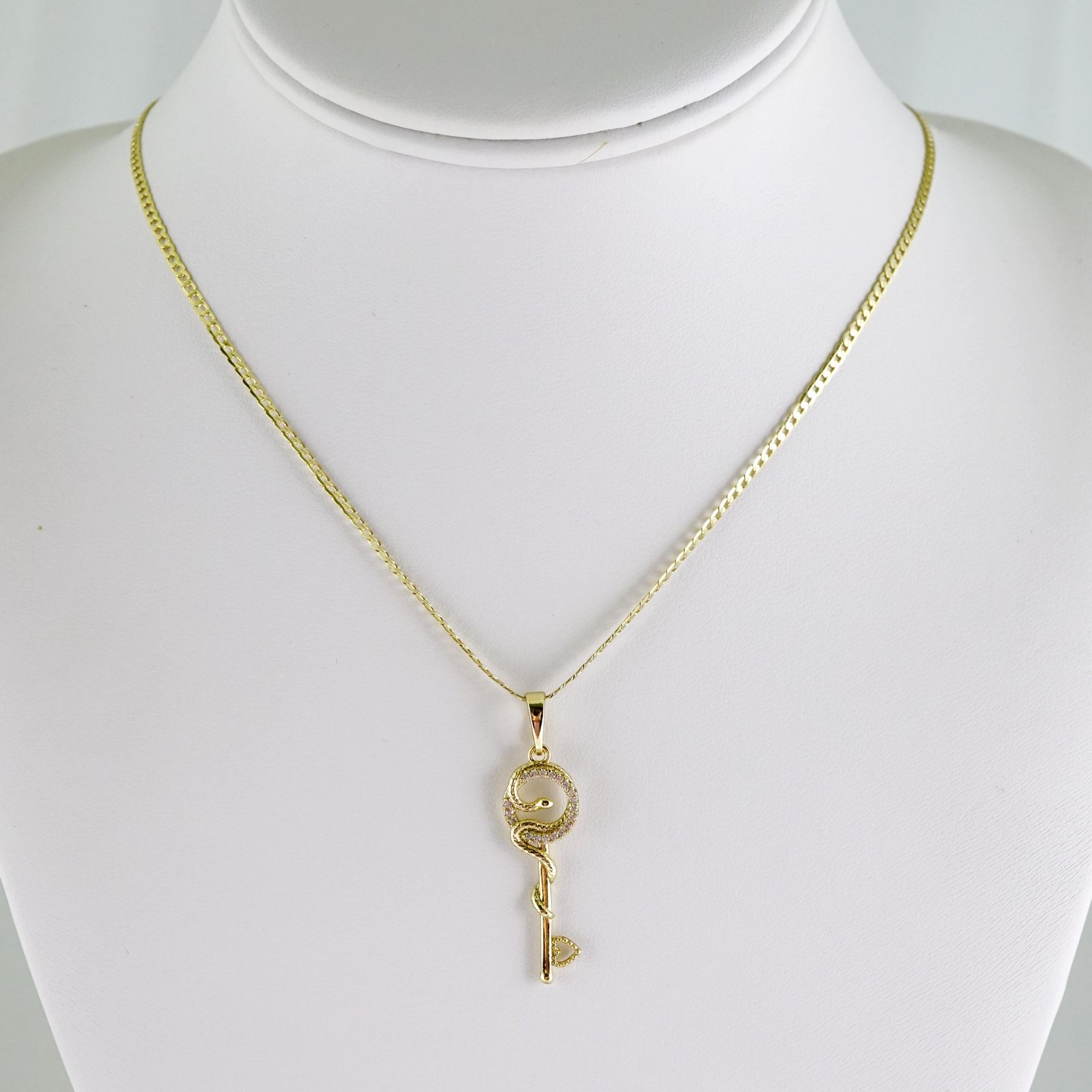 SET1743 Cadenas & Colgantes - Chain - Pendants - Zircon Stone - 14K Real Color - 2mmX50cm