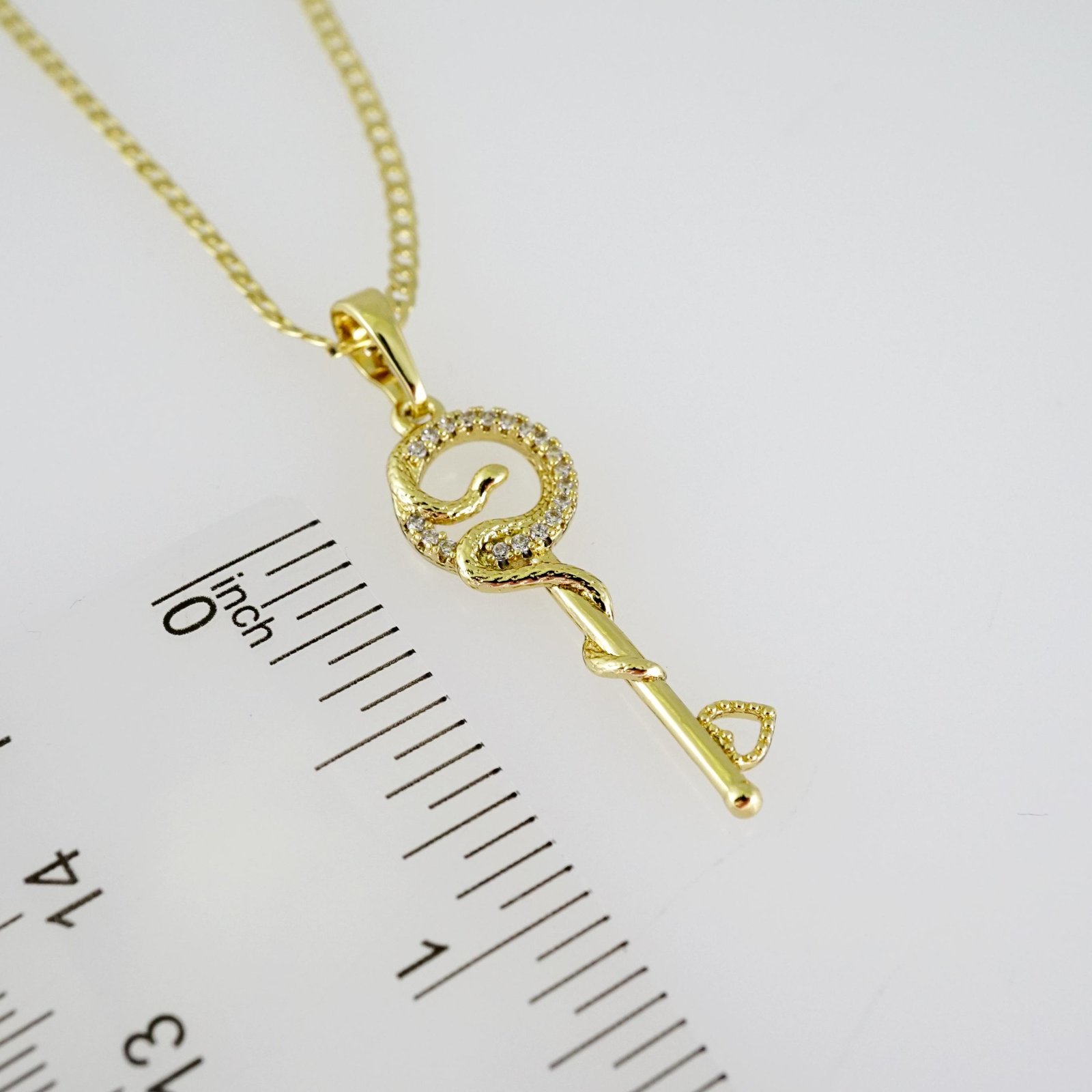 SET1743 Cadenas & Colgantes - Chain - Pendants - Zircon Stone - 14K Real Color - 2mmX50cm - Image 3