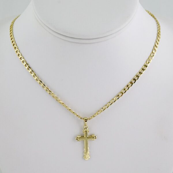 SET1549 Cadenas & Colgantes - Chain - Pendants - Plain - 14K Real Color - 3mmX60cm