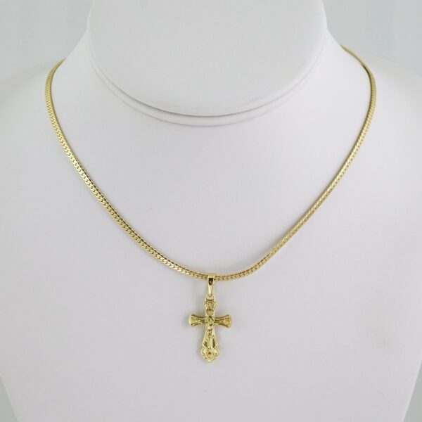 SET1554 Cadenas & Colgantes - Chain - Pendants - Plain - 14K Real Color - 3mmX50cm