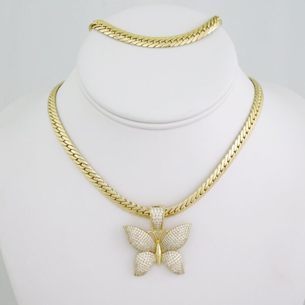 SET1556 Gargantilla & Pulsera - Choker - Bracelet - 14K Real Color - Zircon Stone