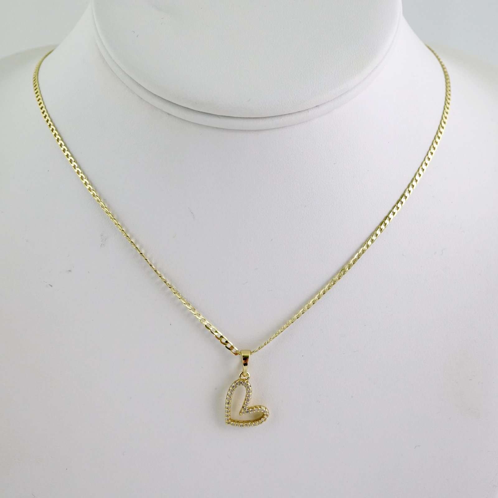 SET1749 Cadenas - Colgante - Chain W - Pendants - 14K Real Color - Zircon Stone - 2mmX45cm