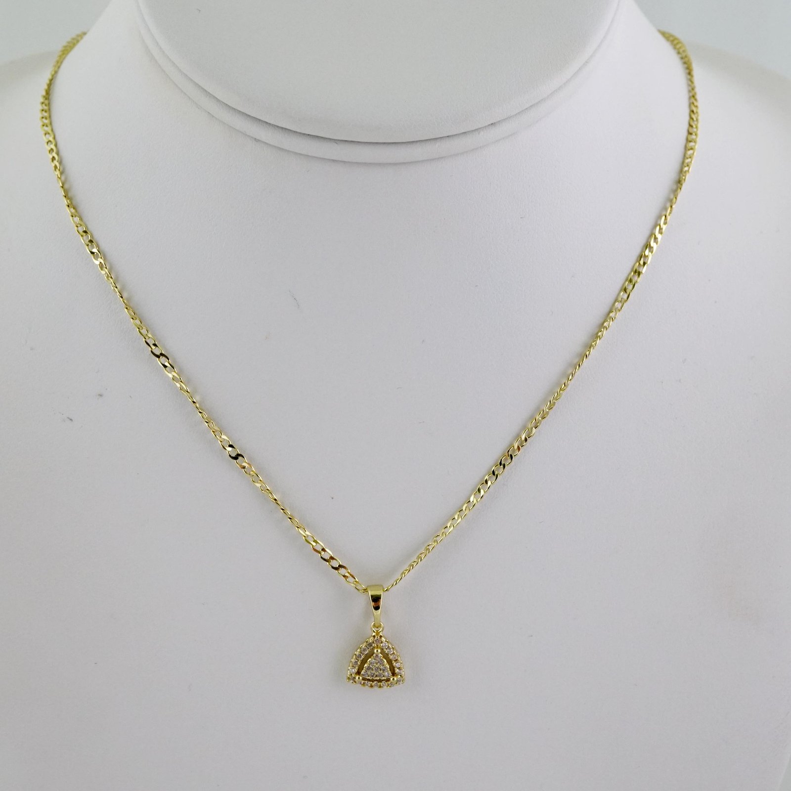 SET1753 Cadenas - Colgante - Chain W - Pendants - 14K Real Color - Zircon Stone - 2mmX45cm