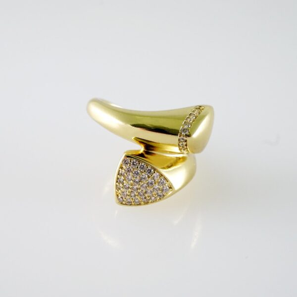 R706 RING - ANILLO - Zircon Stone - 14K Real Color