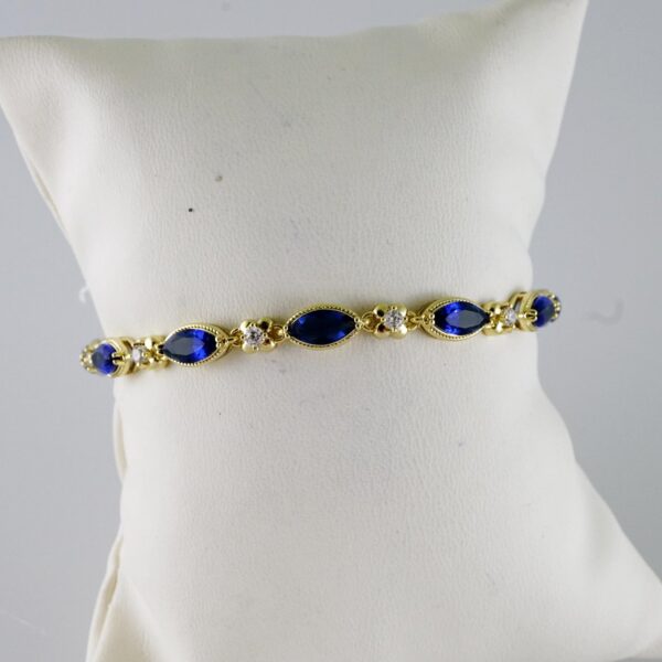 B1449 Bracelet - Pulseras - Plain - 14K Real Color