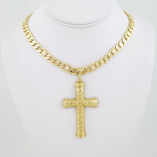 SET1566 Cadenas & Colgantes - Chain - Pendants - Plain - 14K Real Color - 8mmX50cm