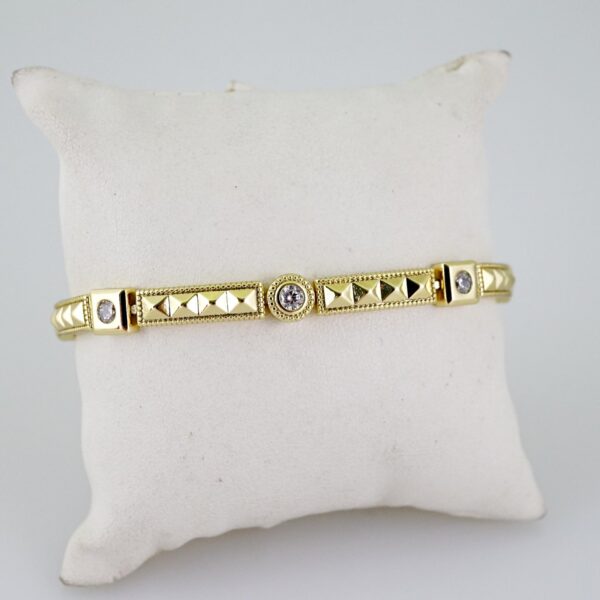 B1649 Bracelet - Pulseras - Zircon Stone - 14K Real Color
