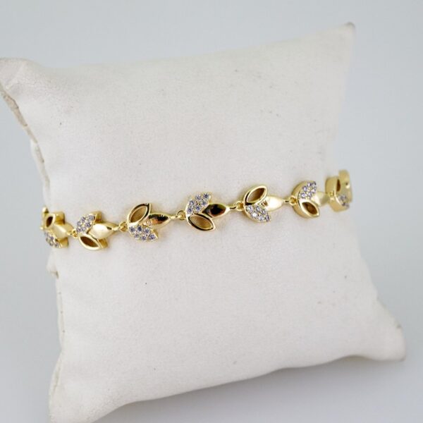 B1652 Bracelet - Pulseras - Zircon Stone - 14K Real Color