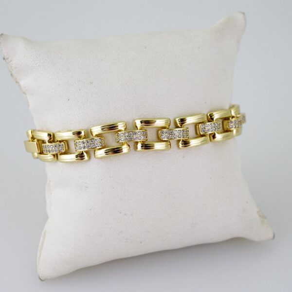 B1654 Bracelet - Pulseras - Zircon Stone - 14K Real Color
