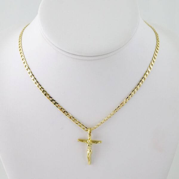 SET1585 Cadenas - Colgante -  Chain W - Pendants - 14K Real Color - Zircon Stone - 3mmX60cm
