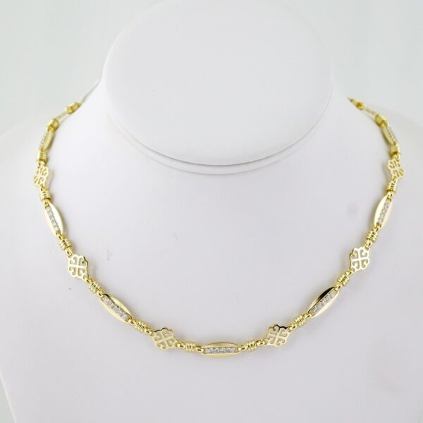 SET1770 Gargantilla & Pulsera - Choker W - Bracelet - Zircon Stone - 14K Real Color
