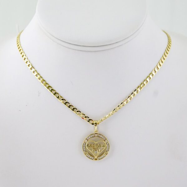SET1772 Cadenas & Colgantes - Chain - Pendants -  14K Real Color - Zircon Stone