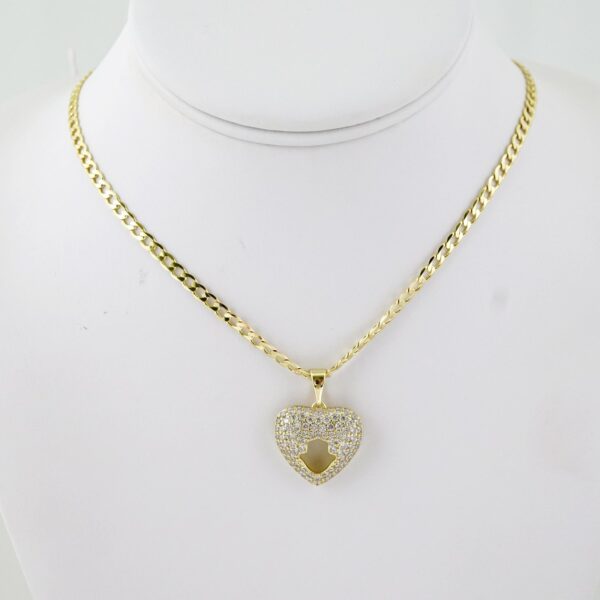 SET1773 Cadenas & Colgantes - Chain - Pendants -  14K Real Color - Zircon Stone 3mmX45cm