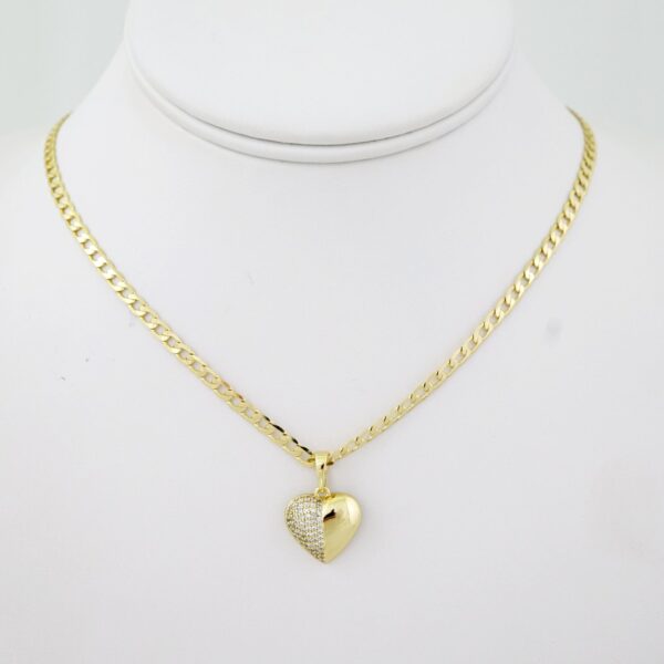 SET1777 Cadenas & Colgantes - Chain - Pendants -  14K Real Color - Zircon Stone 3mmX45cm