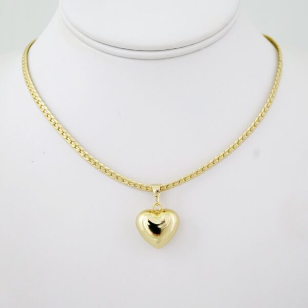 SET1783 Gargantilla & Colgantes - Choker W - Pendants - 14K Real Color - Plain