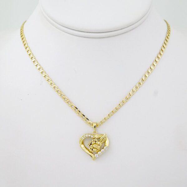 SET1785 Cadenas & Colgantes - Chain - Pendants -  14K Real Color - Zircon Stone - 3mmX45cm