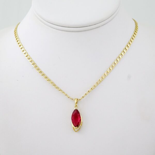 SET1792 Cadenas & Colgantes - Chain - Pendants -  14K Real Color - Zircon Stone - 3mmX45cm