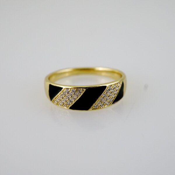 R803 RING - ANILLO - Zircon Stone - 14K Real Color