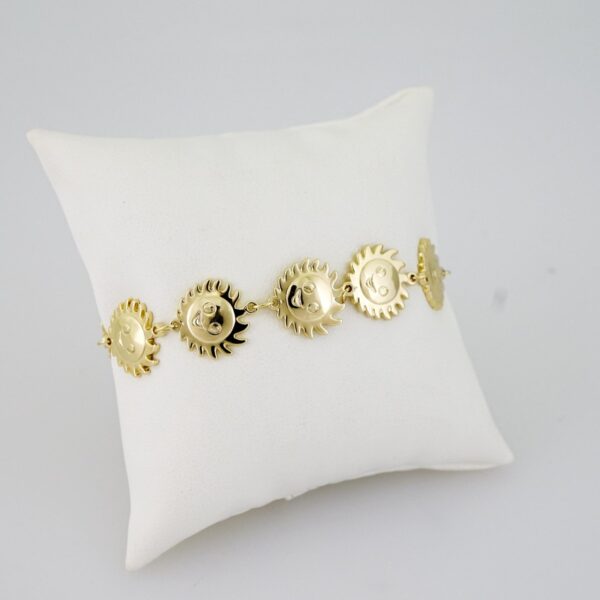 B1657 Bracelet - Pulseras - Plain - 14K Real Color