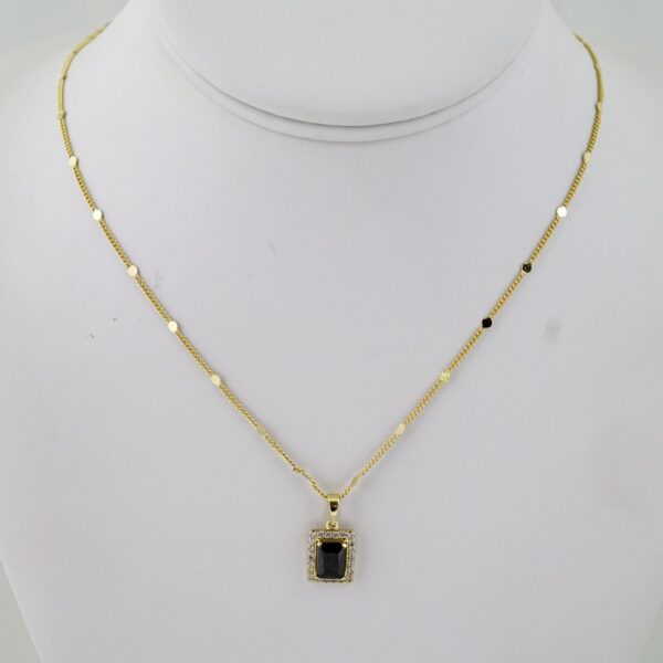 SET1802 Cadenas & Colgantes - Chain - Pendants - Zircon Stone - 14K Real Color - 2mmX60cm