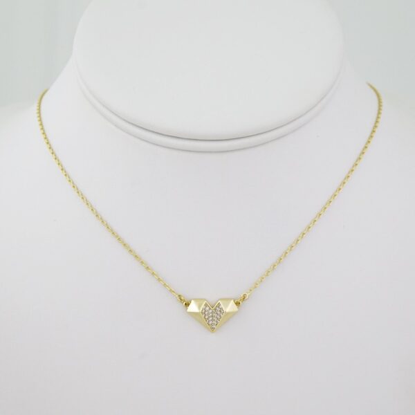 SET1588 Cadenas - Colgante -  Chain W - Pendants - 14K Real Color - Zircon Stone - 2mmX45cm