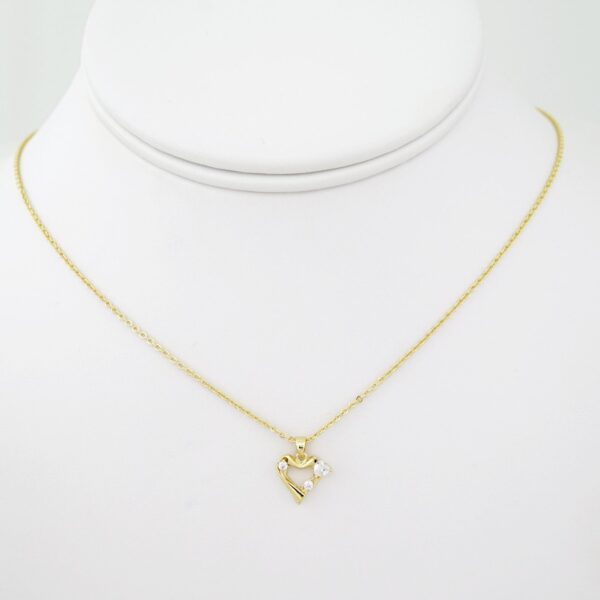 SET1590 Cadenas - Colgante -  Chain W - Pendants - 14K Real Color - Zircon Stone - 2mmX45cm