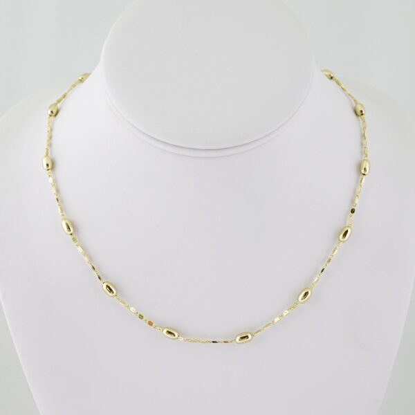 SET1591 Cadenas & Colgantes - Chain - Pendants - Plain - 14K Real Color - 2mmX45cm