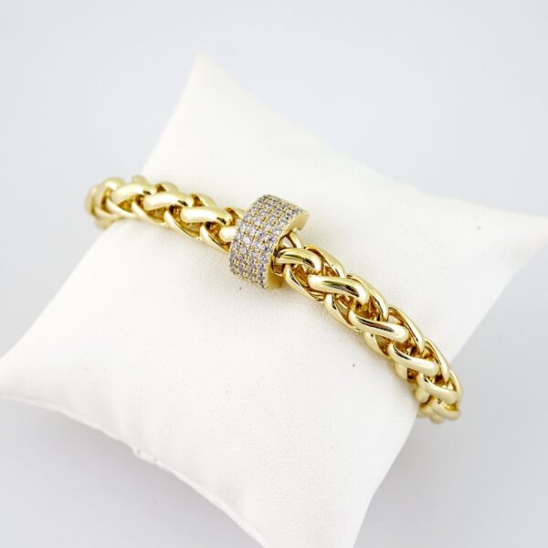 B1677 Bracelet - Pulseras - Zircon Stone - 14K Real Color
