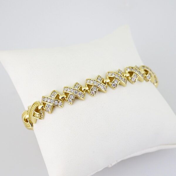B1683 Bracelet - Pulseras - Zircon Stone - 14K Real Color