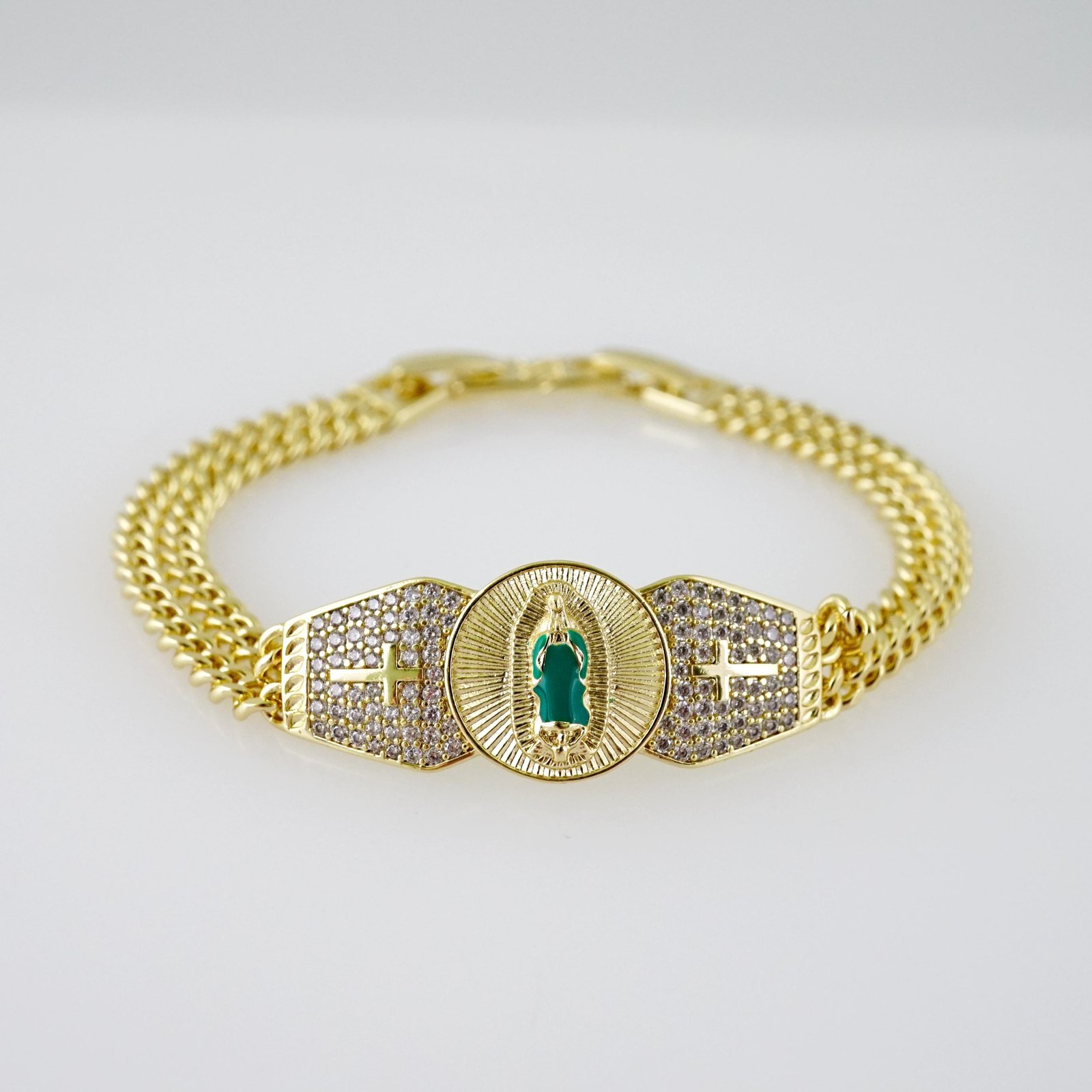 B1689 Bracelet - Pulseras - Zircon Stone - 14K Real Color - Image 2
