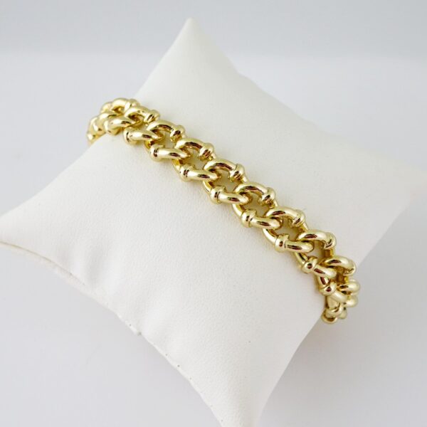B1693 Bracelet - Pulseras - Plain - 14K Real Color