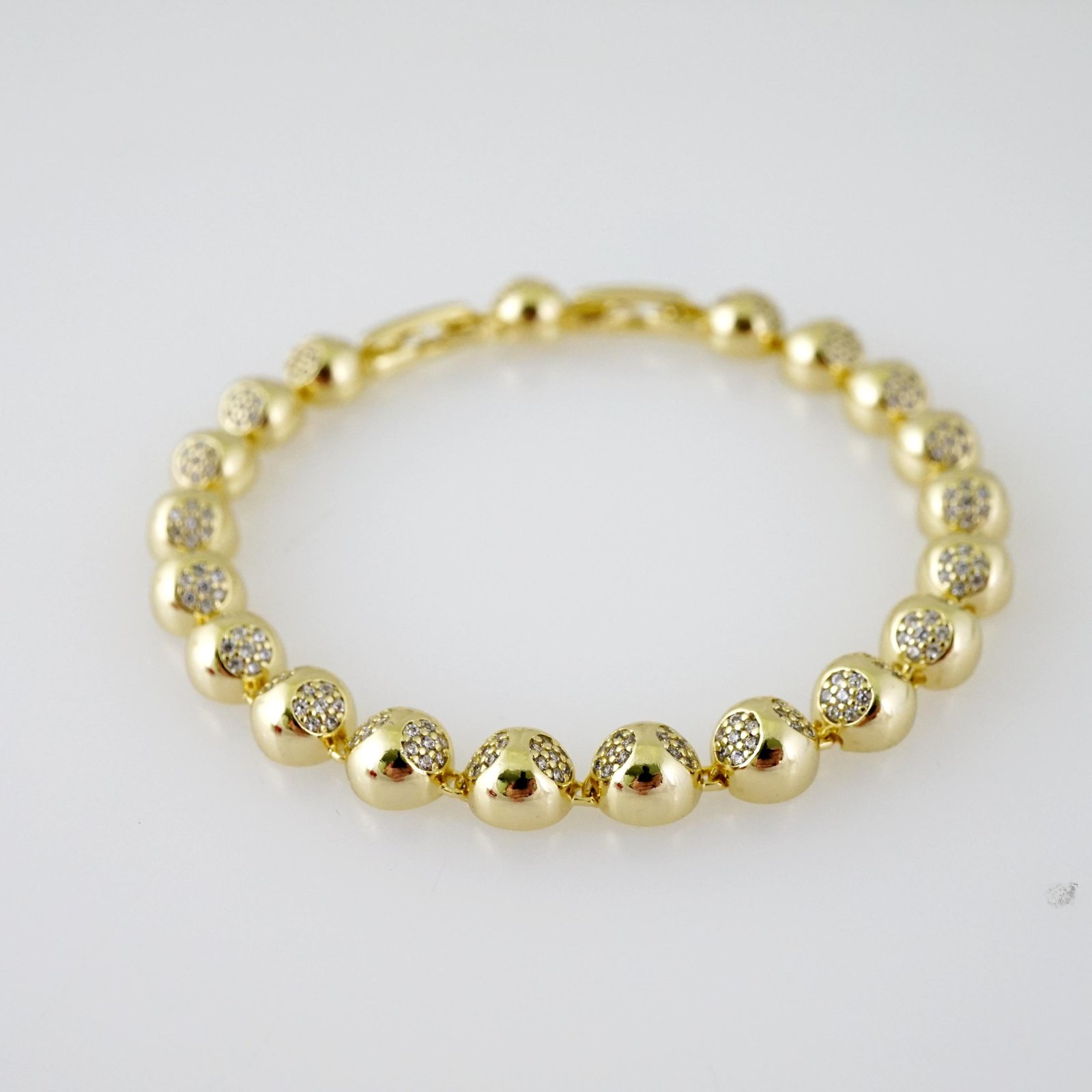 B1700 Bracelet - Pulseras - Zircon Stone - 14K Real Color - Image 2