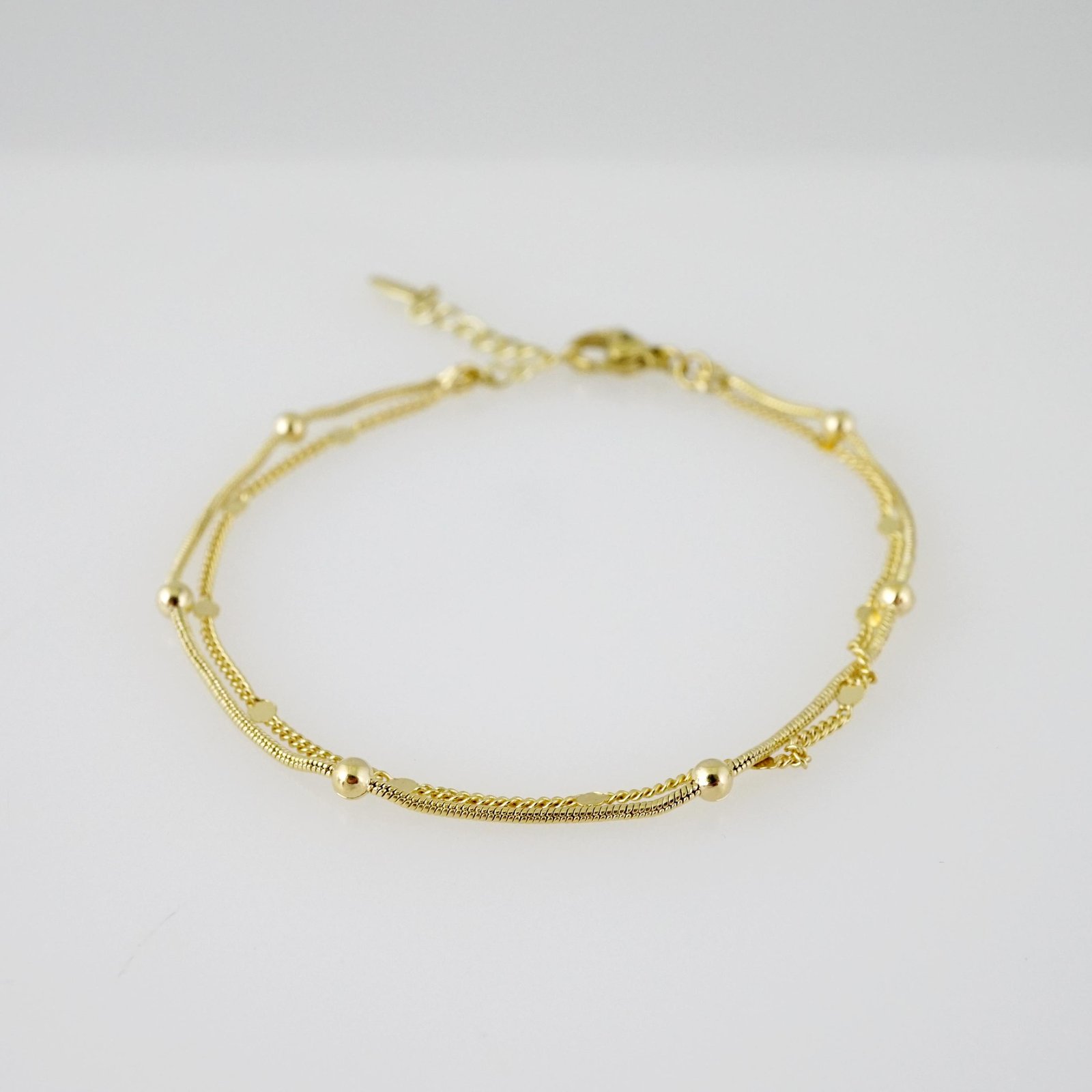 B1707 Bracelet - Pulseras - Plain - 14K Real Color - Image 2
