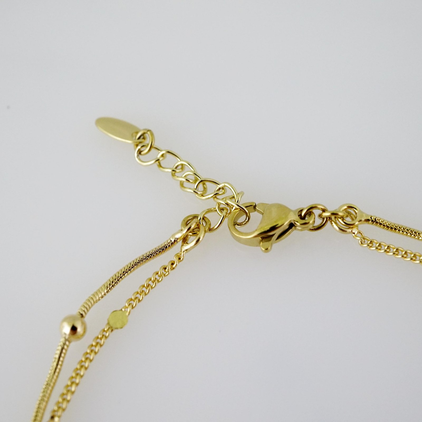 B1707 Bracelet - Pulseras - Plain - 14K Real Color - Image 3