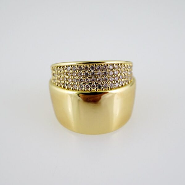 R806 RING - ANILLO - Zircon Stone - 14K Real Color