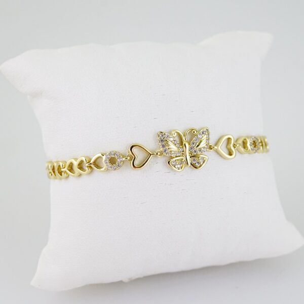 B1461 Bracelet - Pulseras - Zircon Stone - 14K Real Color