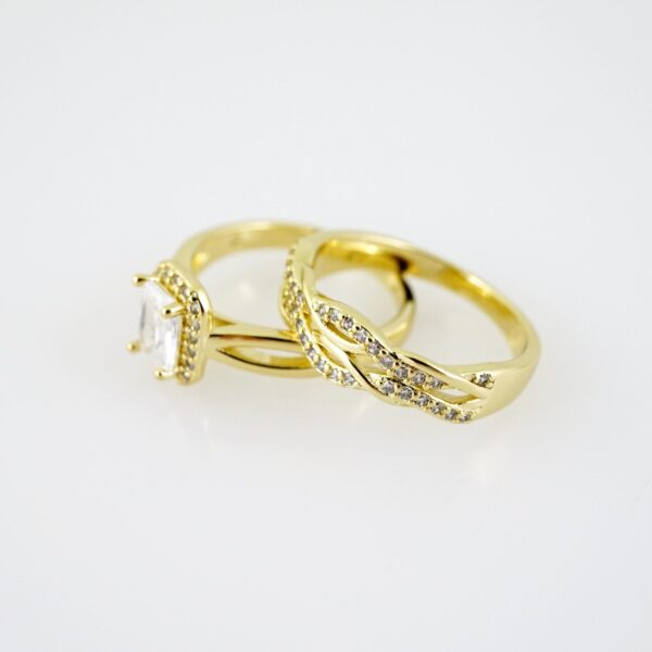R119E RING - ANILLO - Zircon Stone - 14K Real Color