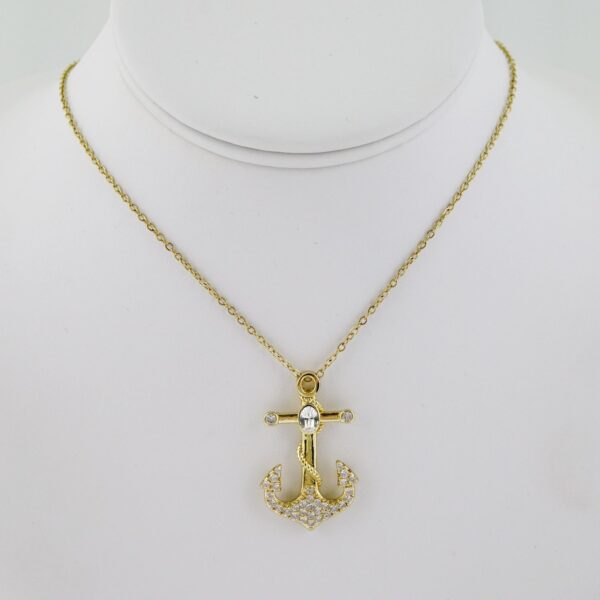 SET1593 Cadenas - Colgante -  Chain W - Pendants - 14K Real Color - Zircon Stone - 2mmX50cm