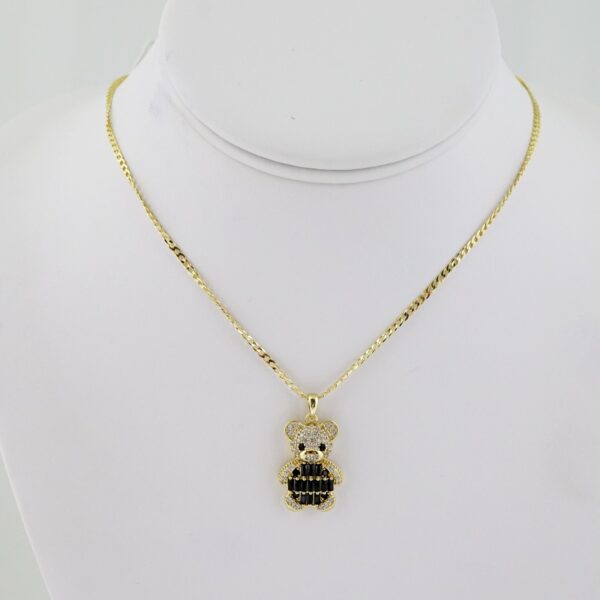 SET1602 Cadenas - Colgante -  Chain W - Pendants - 14K Real Color - Zircon Stone - 2mmX50cm
