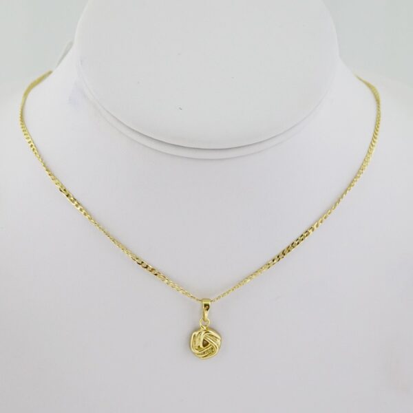 SET1603 Cadenas & Colgantes - Chain - Pendants - Plain - 14K Real Color - 2mmX50cm