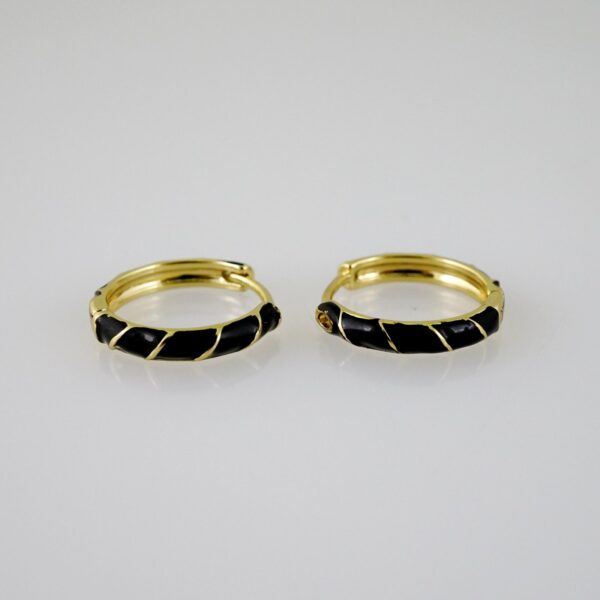 E2628 Earrings - Aretes - Plain - 14K Real Color