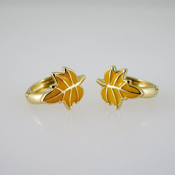 E2631 Earrings - Aretes -Plain - 14K Real Color