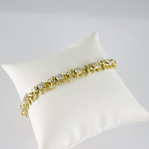 B1729 Bracelet - Pulseras - Zircon Stone - 14K Real Color